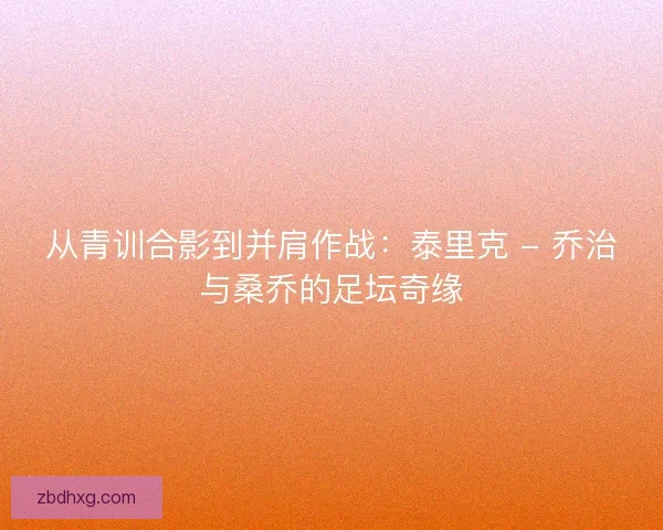 从青训合影到并肩作战：泰里克 - 乔治与桑乔的足坛奇缘